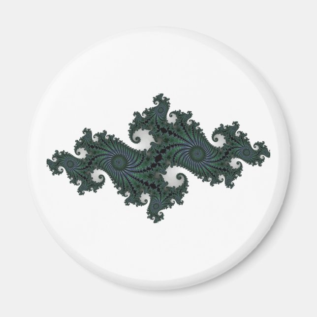 Smaragd Sjöhästen Julia Magnet (Framsidan)