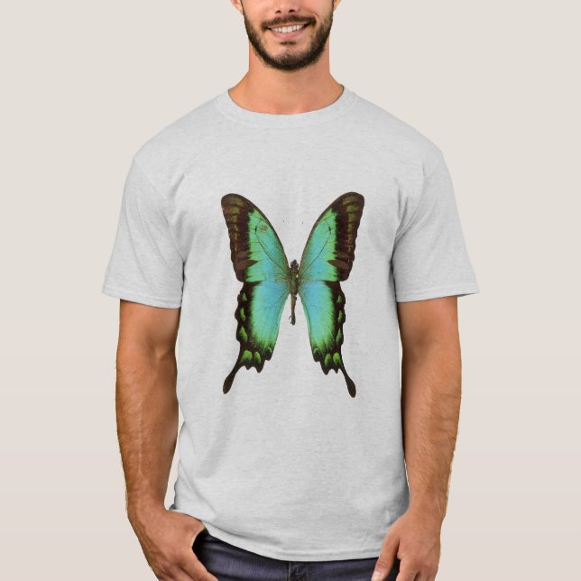 Smaragd-swallowtailfjäril, t-skjorta t-shirt (Framsida)