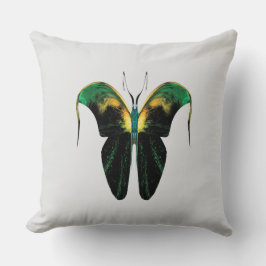 Smaragdeld Butterfly – Surreal Naturlig Form Kudde
