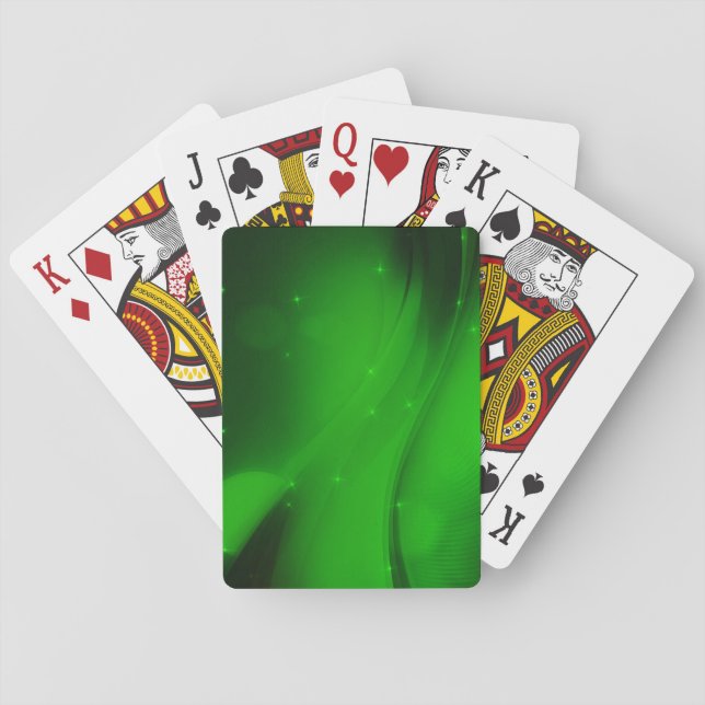 Smaragden vinkar casinokort (Baksidan)