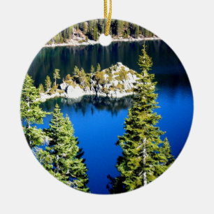 SMARAGDFJÄRD JULGRANSPRYDNAD KERAMIK