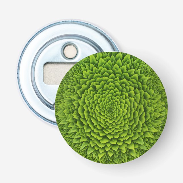 Smaragdfraktalblomning Flasköppnare (Framsidan)