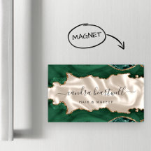 Smaragdgrön Agat Guld Glitter Lyx
