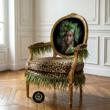 Smaragdgrön Blommig Glamour Dekoupage