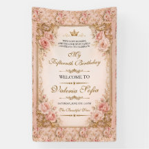 Smaragdgrön Guld Fjäril Quinceañera 15:e 
