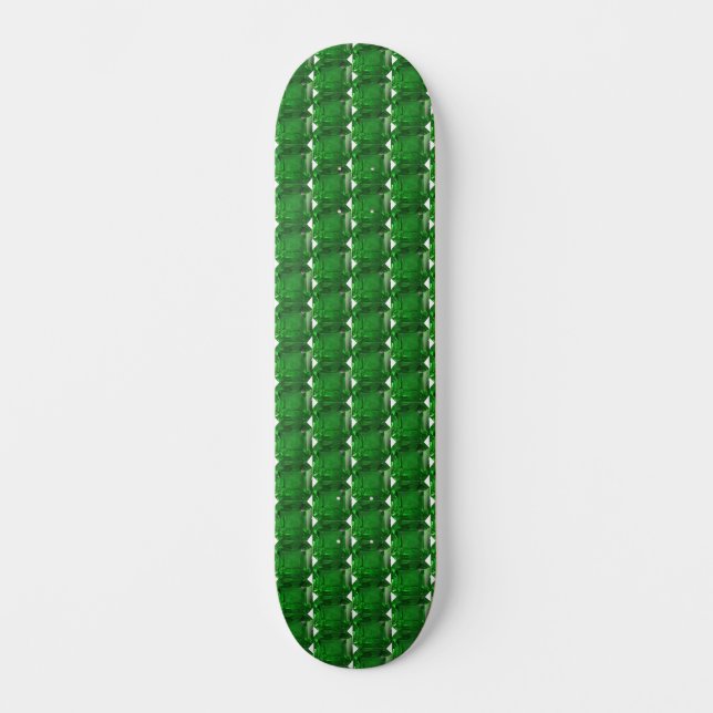 Smaragdgrön Mini Skateboard Bräda 18,5 Cm (Framsida)
