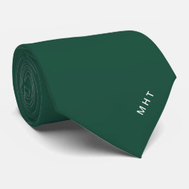 Smaragdgrön Modern Initial Minimalist Monogram Slips