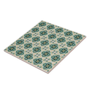 Smaragdgröna Azulejo-plattor Kakelplatta