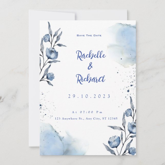 Smaragdgrönhet Allt I Ett Inbjudningar (Framsida)