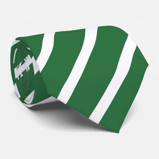 Smaragdgrün gestreift Krawatte Slips (Rullad)