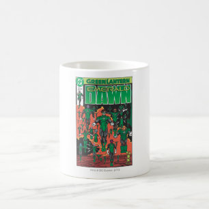 Smaragdgryning täcker kaffemugg