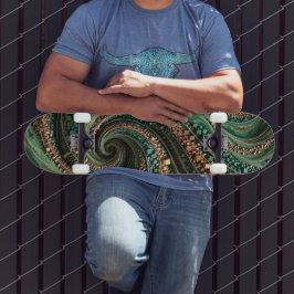 Smaragdguld Spiral Skateboard