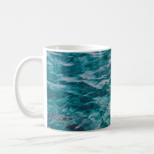 Smaragdhavs vågor kaffemugg (Vänster)