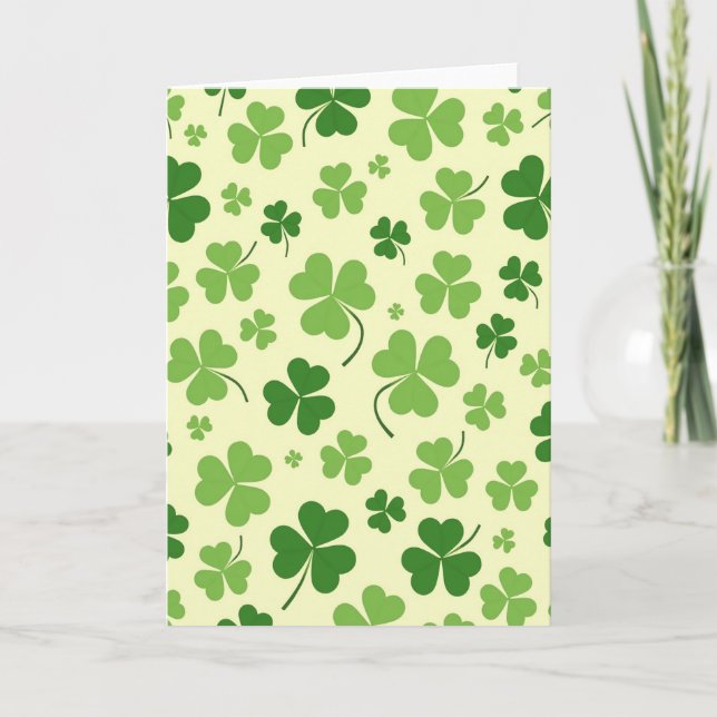 Smaragdlgitter Shamrock-kort Kort (Framsida)