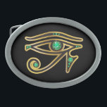 Smaragdöga av Ra i guld<br><div class="desc">Härligt och elegantt "öga av Ra" symbol från forntida egypten, symbolet av deras gudom. Guld kanaliserar uppsättningen med härliga ädelstenar, perfekten för någon fläkt av egyptisk konst. Ändra bakgrundsfärgen, genom att gå att skräddarsy den, då, redigera, då besegra till bakgrund, var du kan välja från många olika färger! Dessa är...</div>