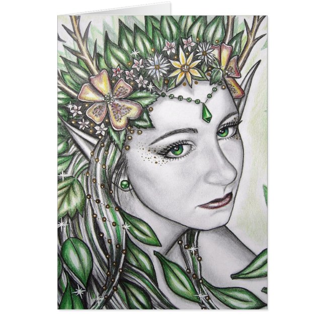 SmaragdPrincess Hälsningskort (Framsidan)