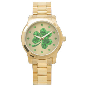 SmaragdShamrock 1 Armbandsur