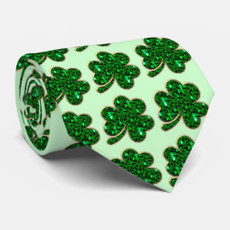 SmaragdShamrockSts Patrick Tie för dag Slips
