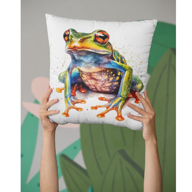 Smaragdsögd regnskogsgroda  kudde (Skapare uppladdad)
