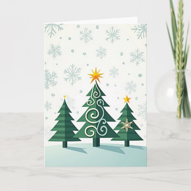 Smaragdtree Julkort Kort (Framsida)