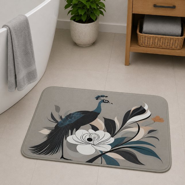 Smaragdvindlande Badrumsmatta (Emerald Whirlwind Bath Mat
)