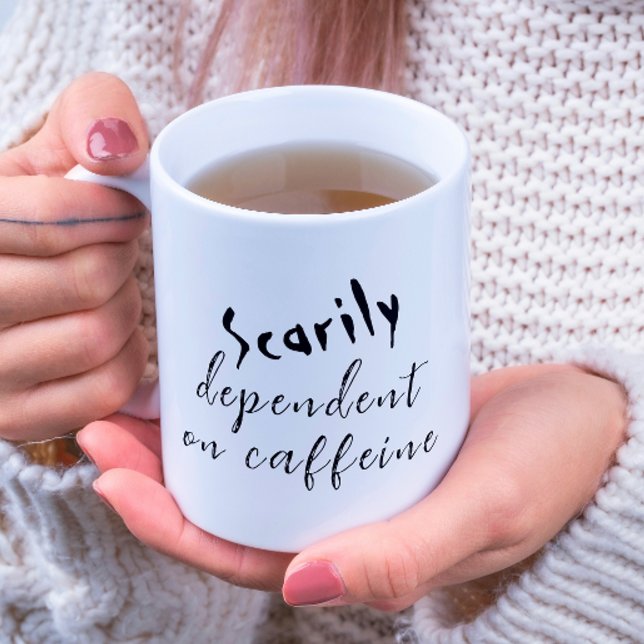 Smärre beroende av kaffe Halloween-kaffe Mugg (Skapare uppladdad)