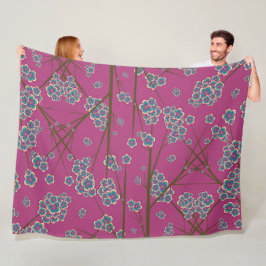 Smärre Grenar Boysenberry Fleece Blanket