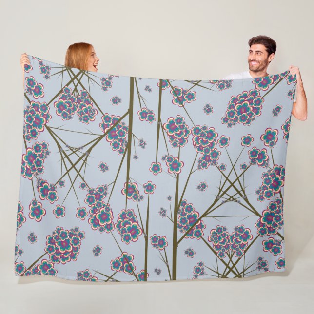 Smärre Grenar Himlar Fleece Blanket (På plats)