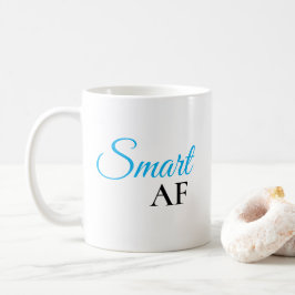 Smart AF Blå Uttrycksfull Kaffe Mugg