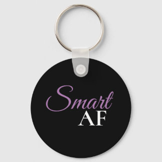 Smart AF lila uttrycksfull nyckelring