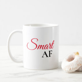Smart AF Röd Uttrycksfull Mugg