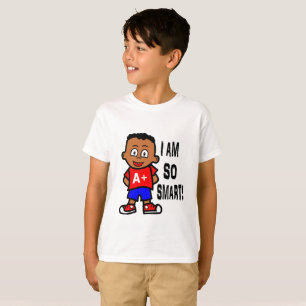 Smart afrikansk amerikanpojkeT-tröja Tröja