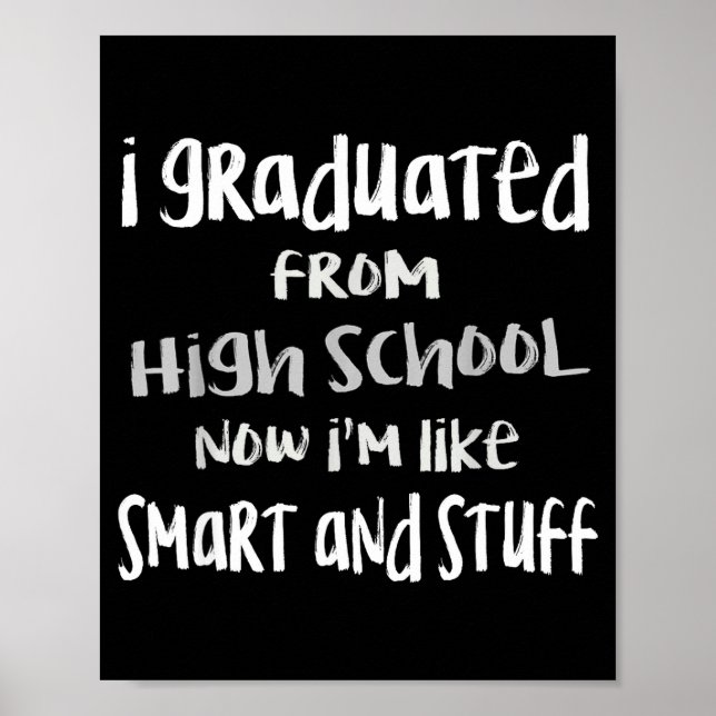 Smart &amp; saker klass 2024 rolig high school poster (Framsidan)