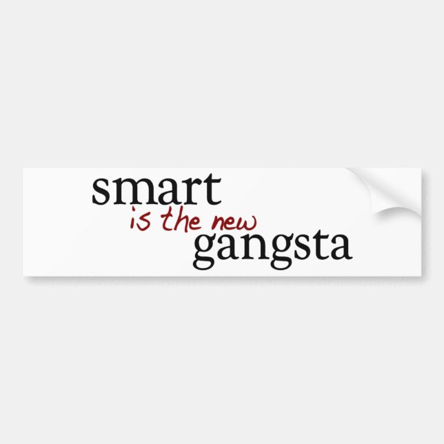 Smart är den nya Gangstaen Bildekal (Framsidan)
