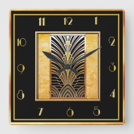 Smart Art Deco Fyrkantig Klocka
