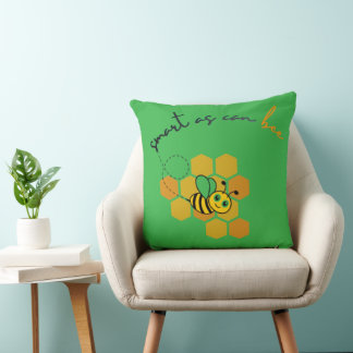 Smart As Can Bee Bikakedesign Kudde