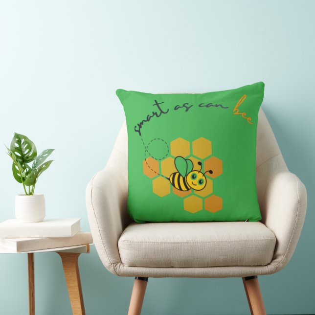 Smart As Can Bee Bikakedesign  Kudde (Stol)