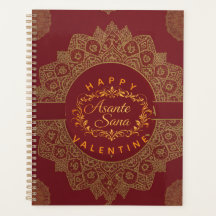 Smart Asante Sana Valentine Guld Art & Anpassad QR