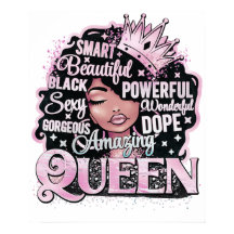 Smart BeSnyval Fantastisk Black Queen Melanin Sist