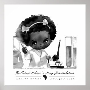 Smart Black Kid Poster