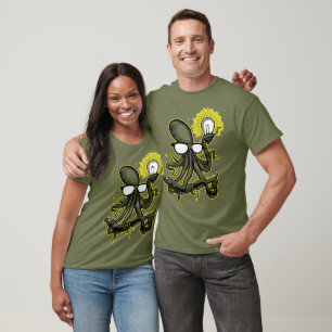 Smart bläckfisk upptäcker el T-Shirt