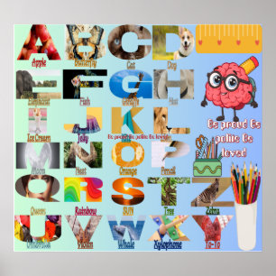 Smart Brain Back to school Poster för barn rum