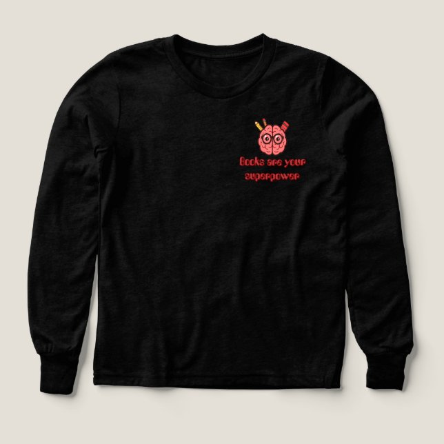 Smart Brain Hoodie för barn - Back to school T Shirt (Design framsida)