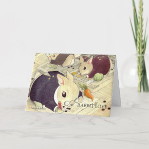 SMART BUNNIES av Kathy Borla.. Helgkort