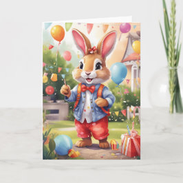 Smart bunny, fira utomhus i trädgården | Kort