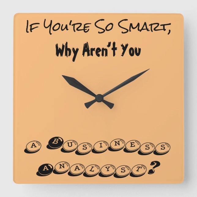 Smart Business Analyst för väggklocka (Framsida)