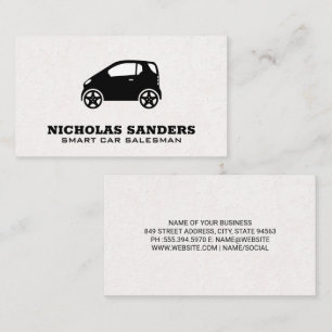 Smart Car-Logotyp Salesman Dealert Visitkort
