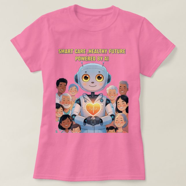 Smart Care, Lycklig Life T Shirt (Design framsida)