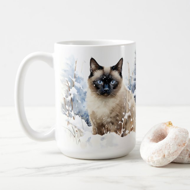 Smart Cat Lookout AI Kaffemugg (Med munk)
