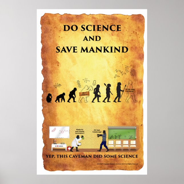 Smart Caveman: Do Science and Save Mankind Poster (Framsidan)